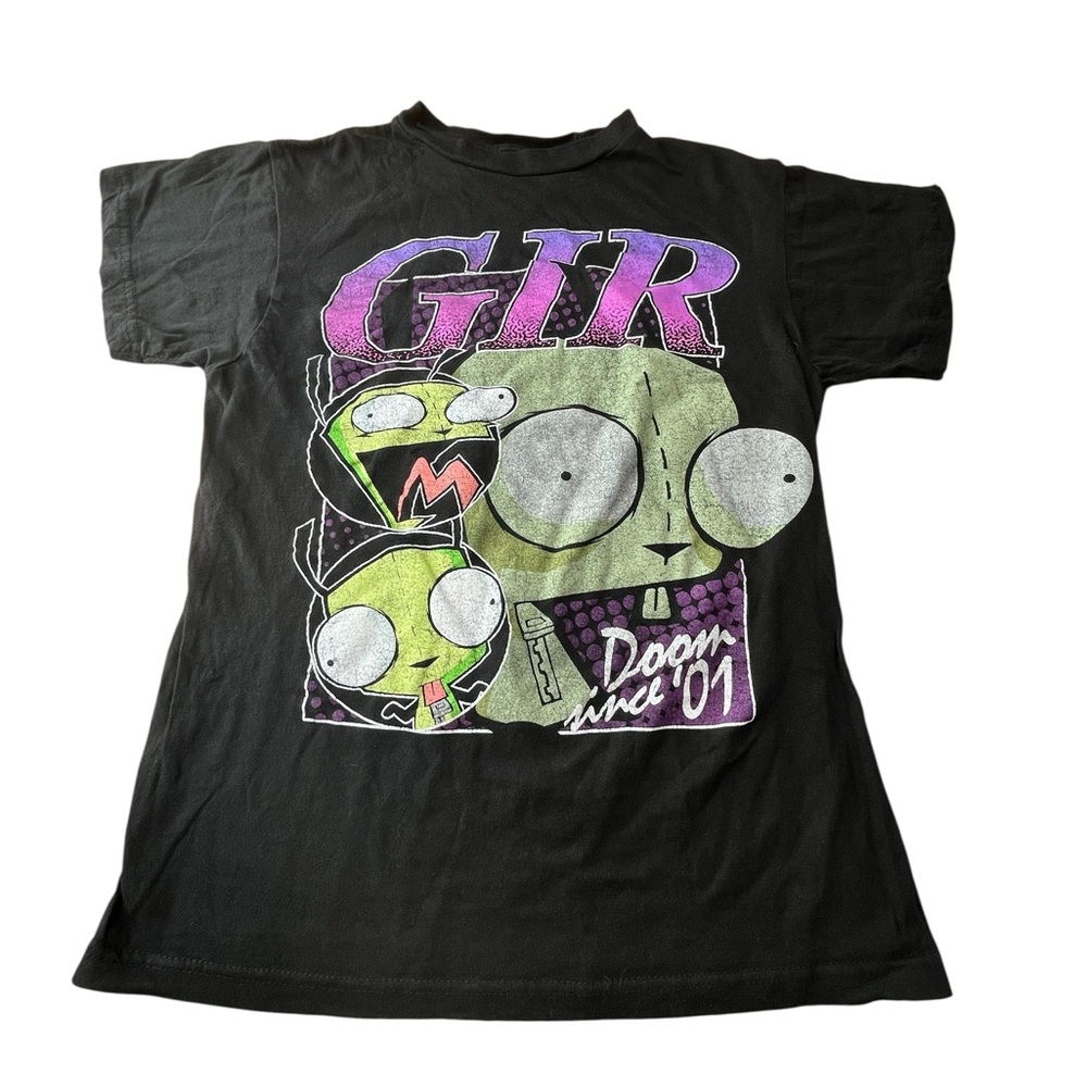 Nickelodeon GIR SHIRT WOMENS SIZE XS BLACK GRAPHIC TEE 2023 - Picture 6 of 13